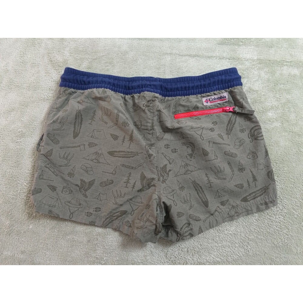 Columbia Company Womens Shorts Size M Green High Rise Cargo Pockets Drawstring - Picture 2 of 10
